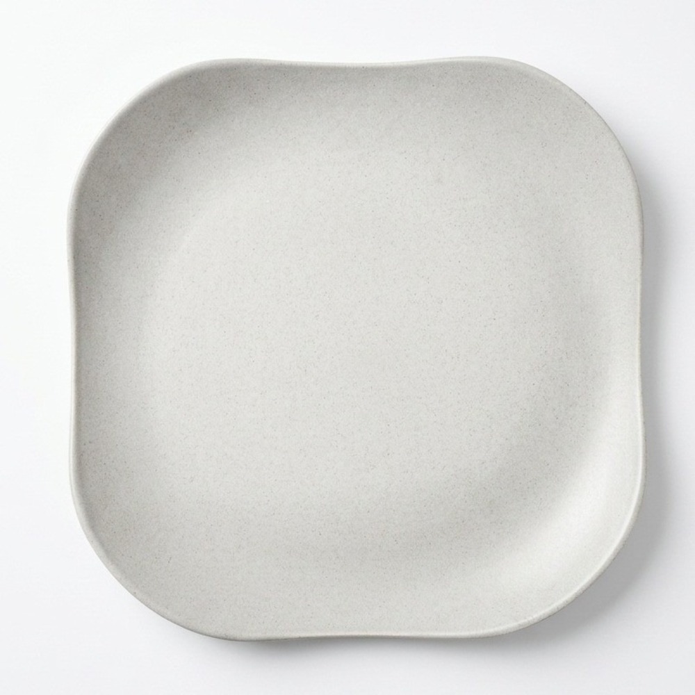 Vintage Russel Wright Steubenville‎ American Modern Square Dinner Plate Grey MCM